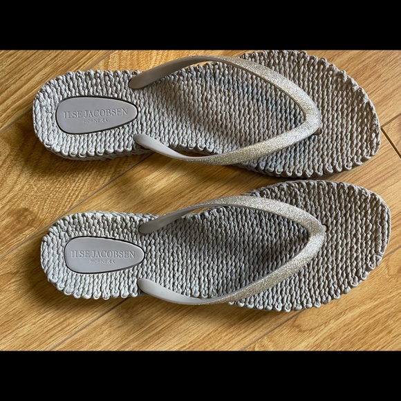 Ilse Jacobsen Sparkle Flip Flops Size 11 - Picture 4 of 7